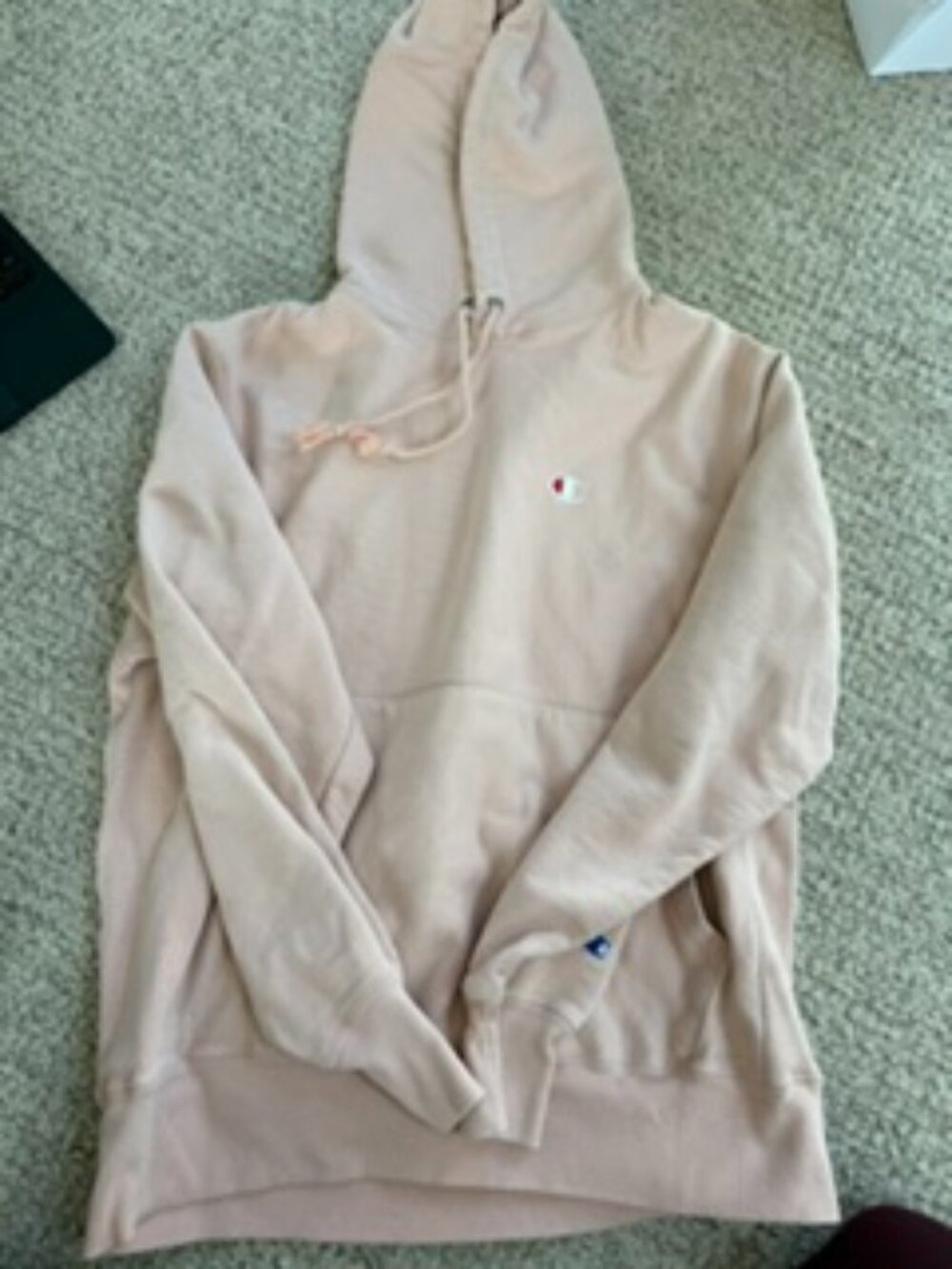 Champion Thick Oversize Hoodie in Light Peach